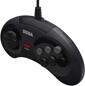 Controller, schwarz, retro-bit - Mega Drive