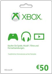 XBOX Live Card 50 EUR (EU) - XBL Card