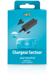 Ladekabel für GamePad mit Netzteil, schwarz, UC - WiiU