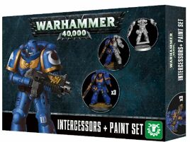Warhammer 40.000 - SM Assault Intercessors & Paints Set ETB