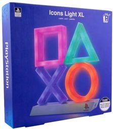 Heim Deko - PlayStation LED Lampe Icons, bunt, XL