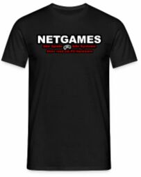 T-Shirt - NETGAMES Logo, schwarz (Größe M)