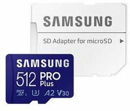 Flashspeicher - microSDXC-Card - 512GB PRO Plus Samsung