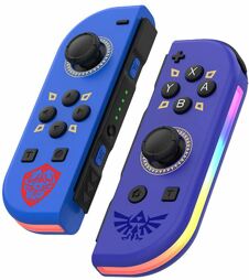 Joy-Con Controller 2er Set, Z/Blau, RGB, div. Anb.- Switch