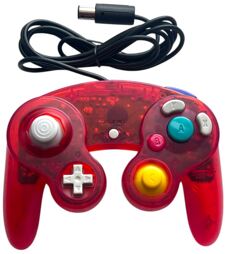 Controller, transparent rot, div. Anbieter, OEM - NGC/Wii