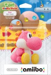 amiibo Woll-Yoshi Collection Figur - Yoshi (pink), gebr.