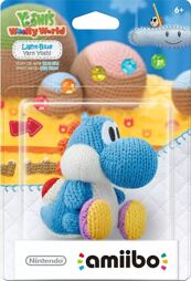 amiibo Woll-Yoshi Collection Figur - Yoshi (hellblau), gebr.