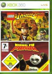 Lego Indiana Jones 1 & Kung Fu Panda, gebraucht - XB360
