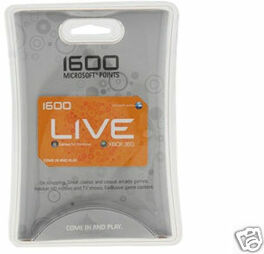 XBOX Live 1600 Microsoft Points (US) - XBL Card