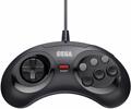 Controller, (6 Button), schwarz, Sega, gebr.- Mega Drive