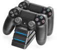Controller-Akku Ladestation (2 Pads), black, snakebyte - PS4