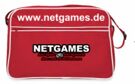 Tasche - NETGAMES Logo, Retro Bag, rot/weiß