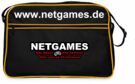 Tasche - NETGAMES Logo, Retro Bag, schwarz/gelb
