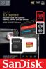 Flashspeicher - microSDXC-Card - 64GB Sandisk Extreme C10 4K