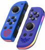 Joy-Con Controller 2er Set, Z/Blau, RGB, div. Anb.- Switch