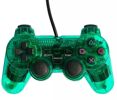 Controller, transparent grün, div. Anbieter - PSX/PS2