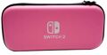 Tasche (Carrying Case) & Folie, pink - Switch 2